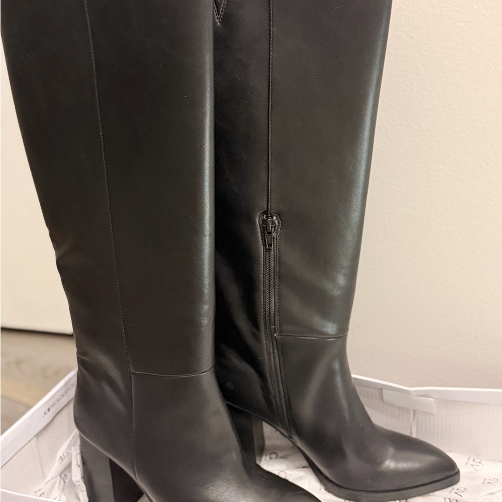 Dolce Vita Black Heeled Boots - Picture 3 of 3
